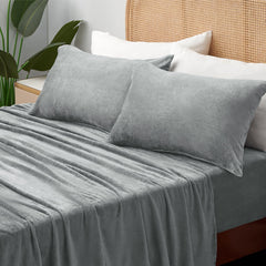 BEDELITE gros plan sur texture velours flanelle montrant douceur confortable