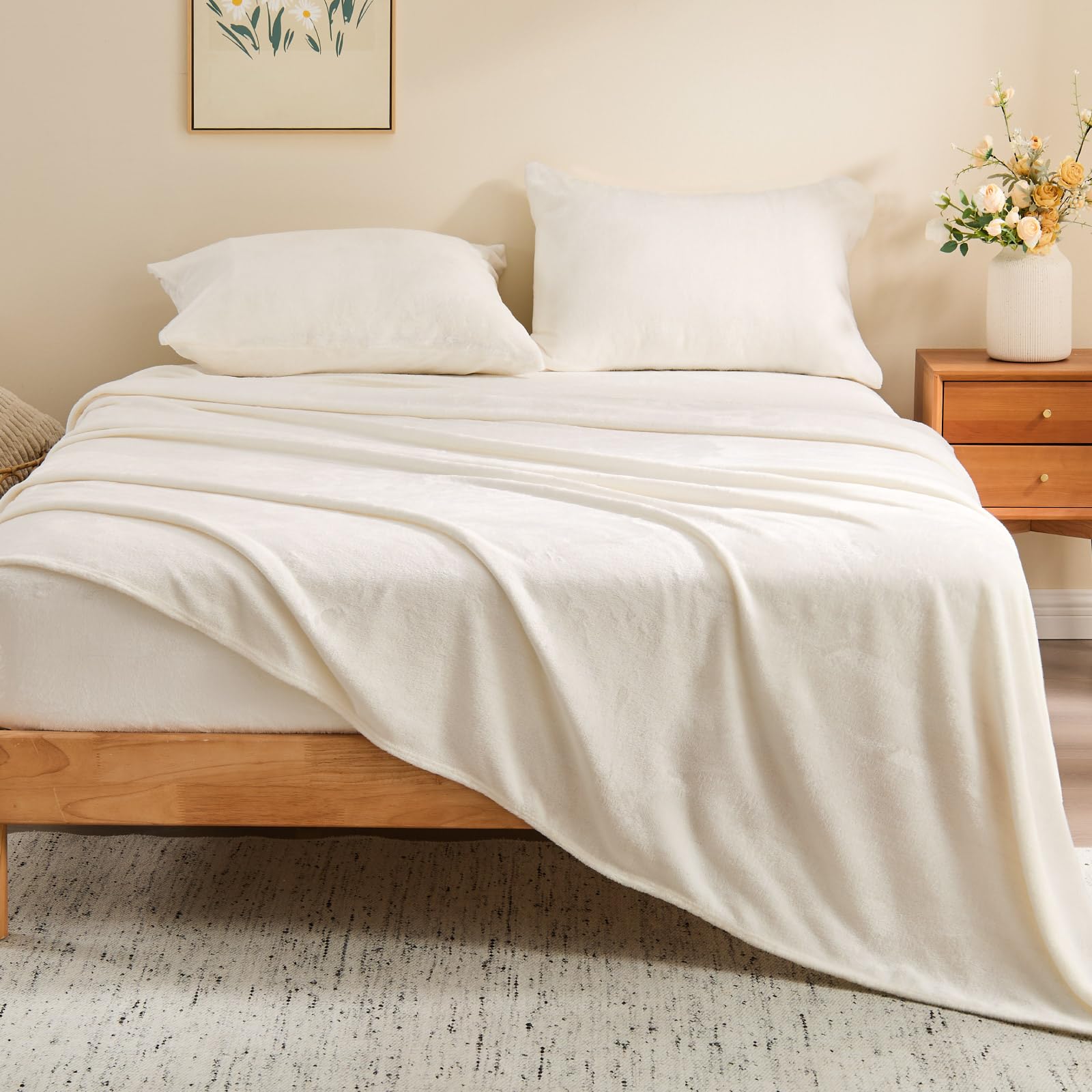BEDELITE gros plan du tissu en flanelle montrant douceur et toucher velouté