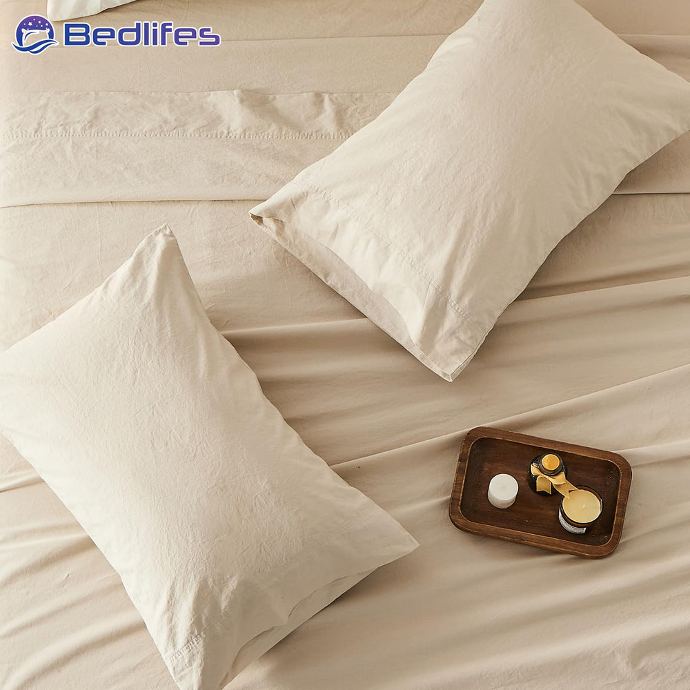 Bedlifes étiquette lin français indiquant origine et qualité des fibres