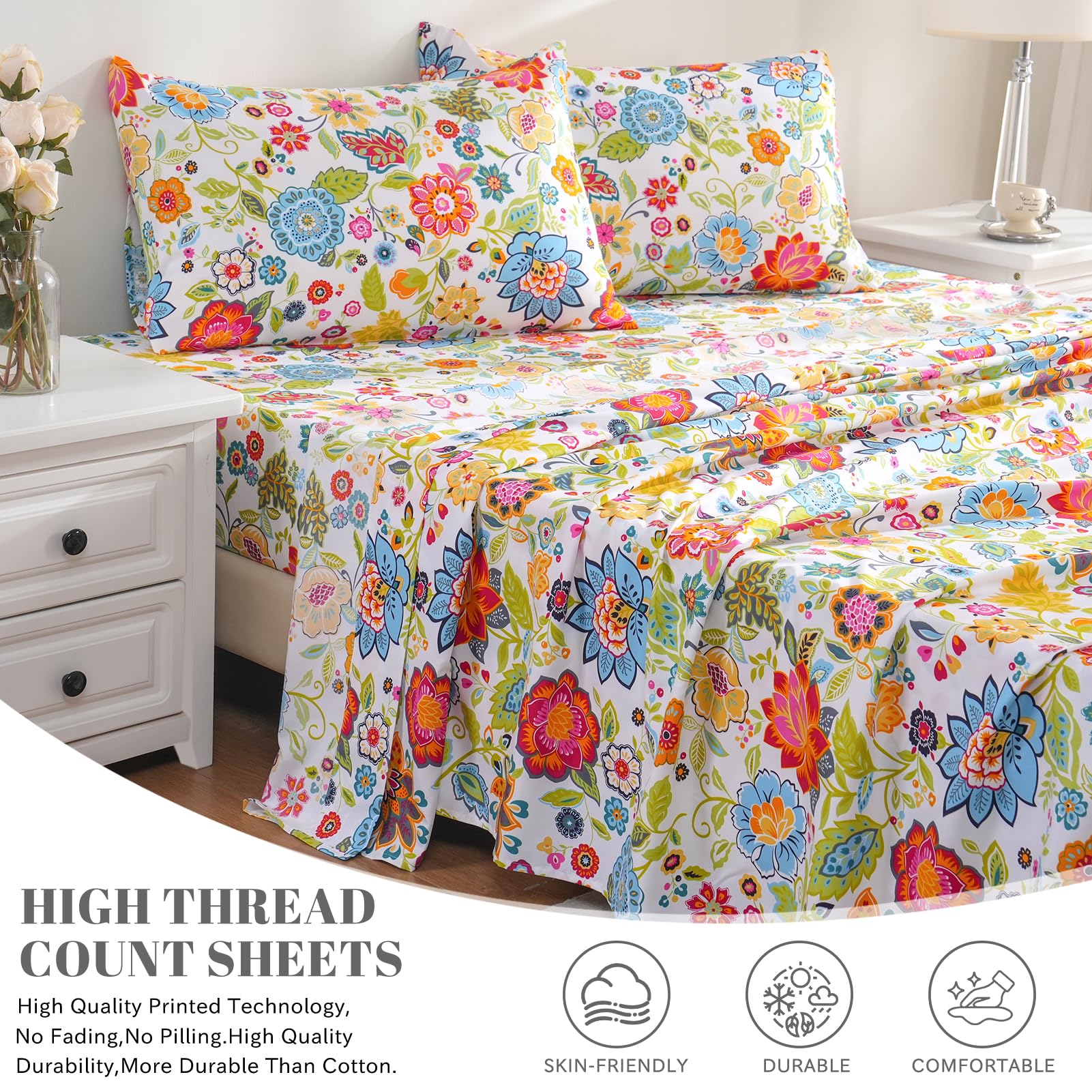 Bedlifes drap-housse profondeur 16" montrant maintien sans glissement