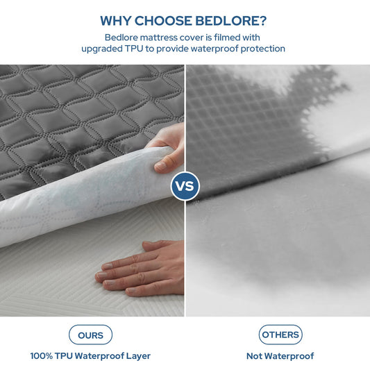 BEDLORE gros plan motif coin quilt offrant douceur et élégance