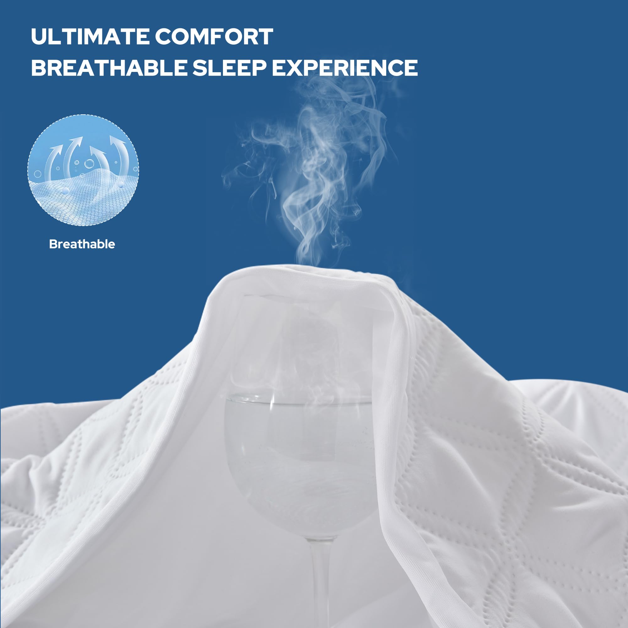 BEDLORE comparaison d'échelle pour visualiser l'ajustement sur matelas épais