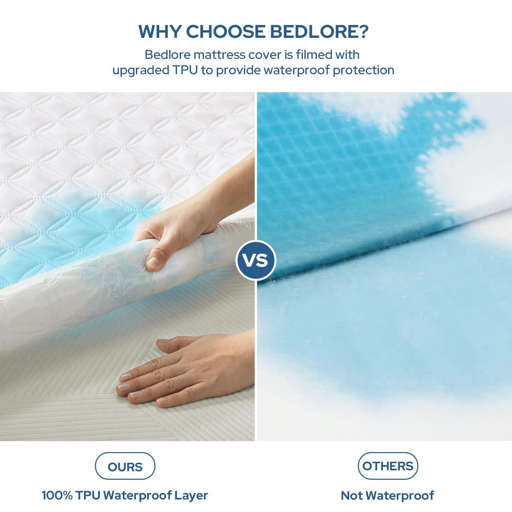 BEDLORE gros plan microfibre doux illustrant confort et douceur améliorée