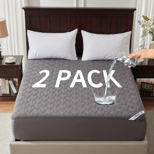 BEDLORE protège-matelas face avant montrant ajustement et protection