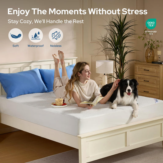 BEDLORE détail coin et poche profonde, maintien sécurisé sur matelas épais