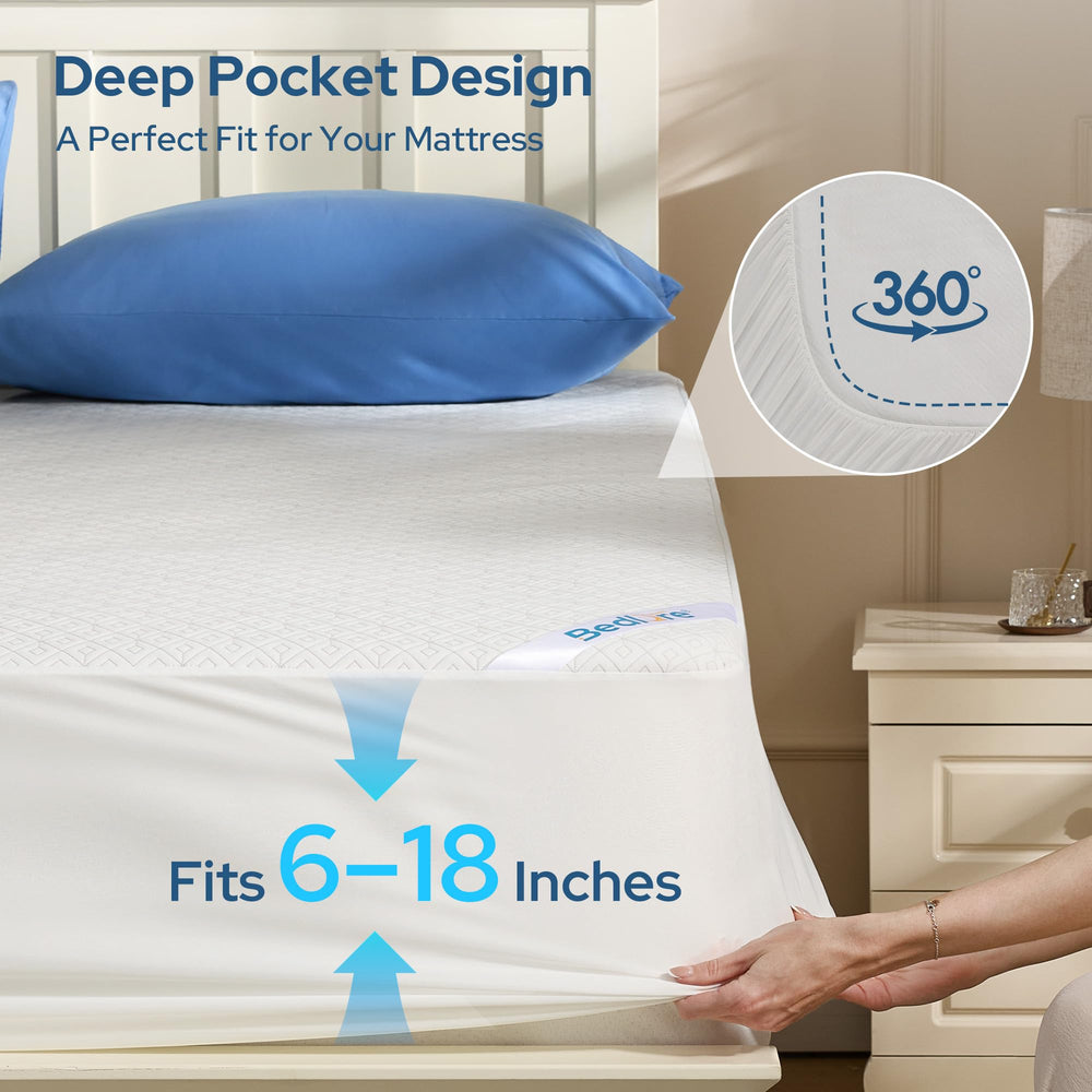 BEDLORE comparaison échelle taille King, ajustement précis et complet