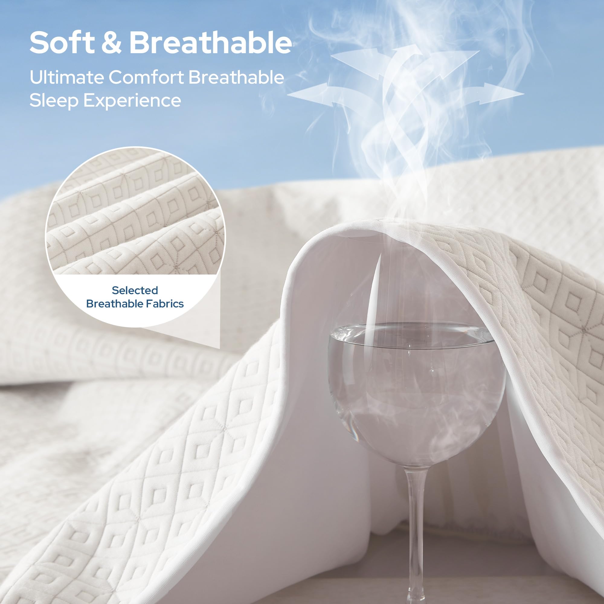 BEDLORE protège-matelas en chambre stylée, look discret et pratique