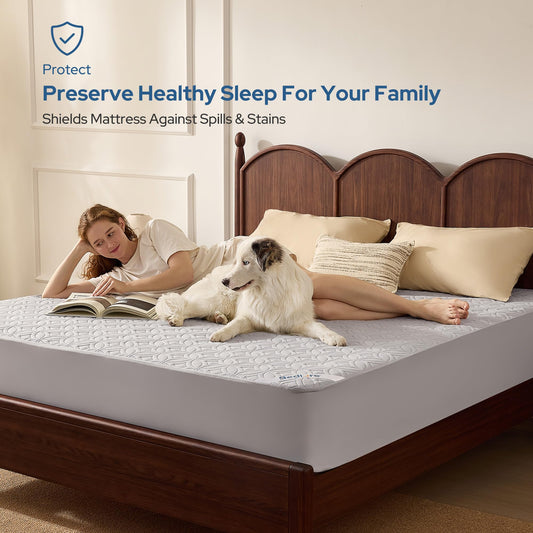 BEDLORE gros plan du tissu matelassé montrant douceur et régulation thermique