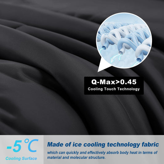 bedsmile gros plan tissu Cold Tech visualisant texture et sensation fraîche