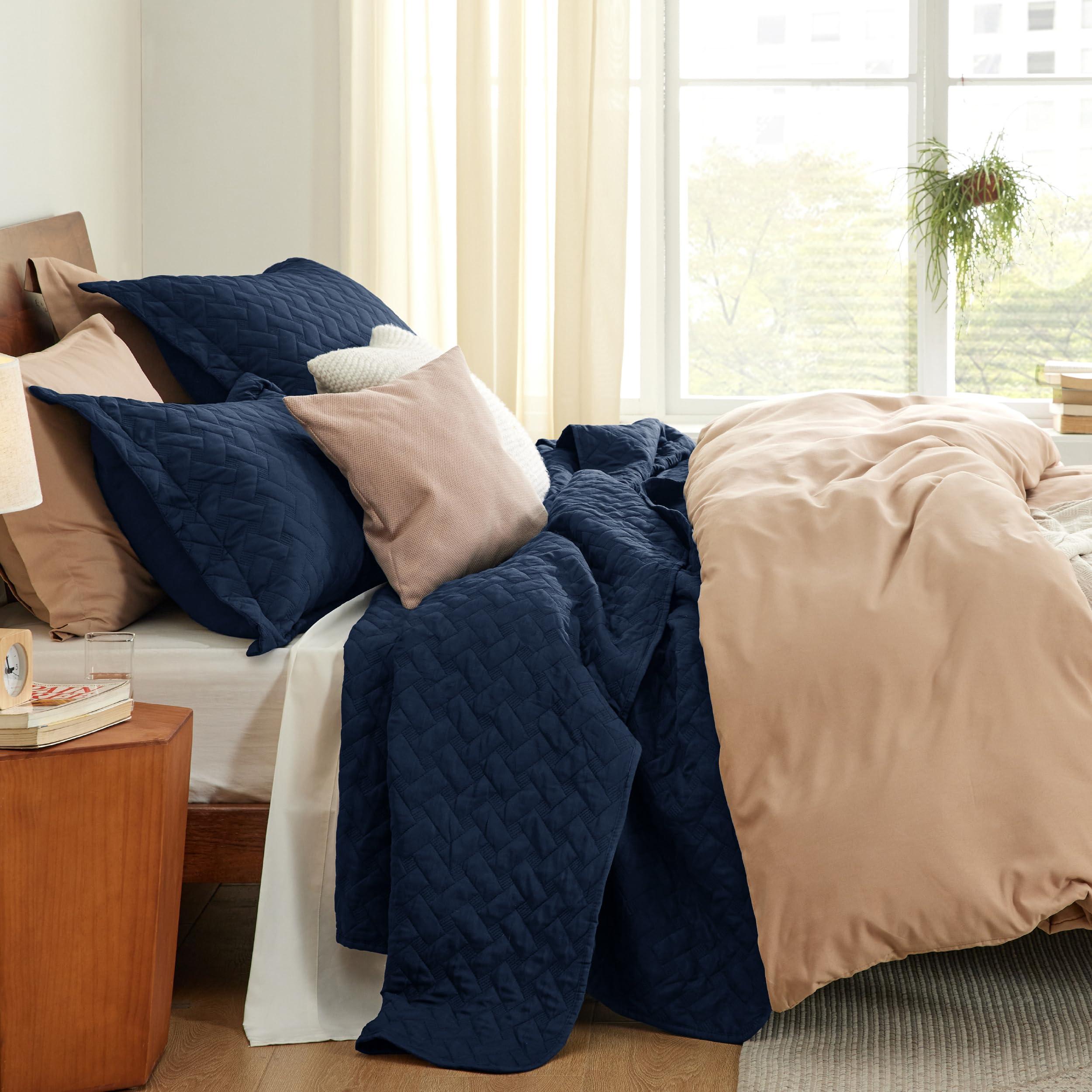 Bedsure angle bords couture renforcée, durabilité accrue