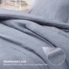 Bedsure coin avec boucles d'angle illustrant fixation facile en housse