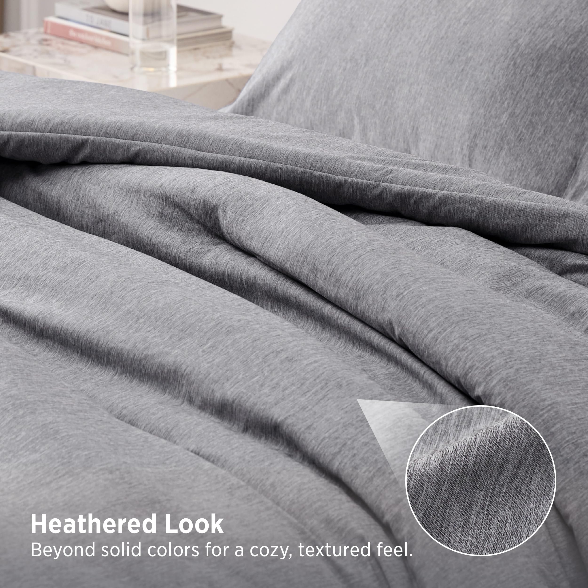 Angle de la couette Bedsure avec boucles pour fixer à la housse, ajout de stabilité