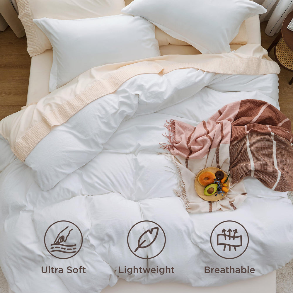 Bedsure attaches intérieures aux coins assurant maintien de la couette