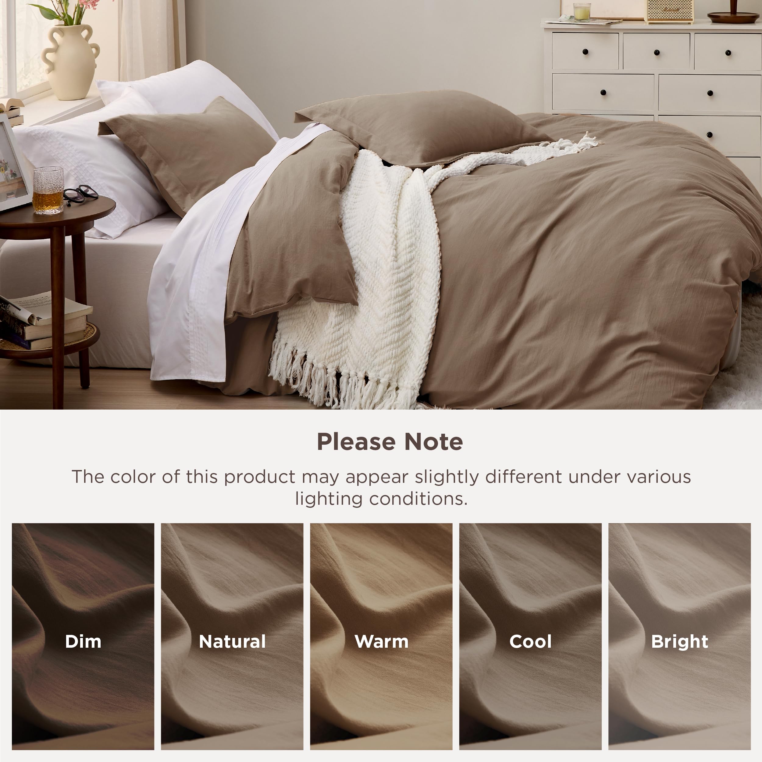 Bedsure attaches intérieures aux coins maintenant le duvet en place