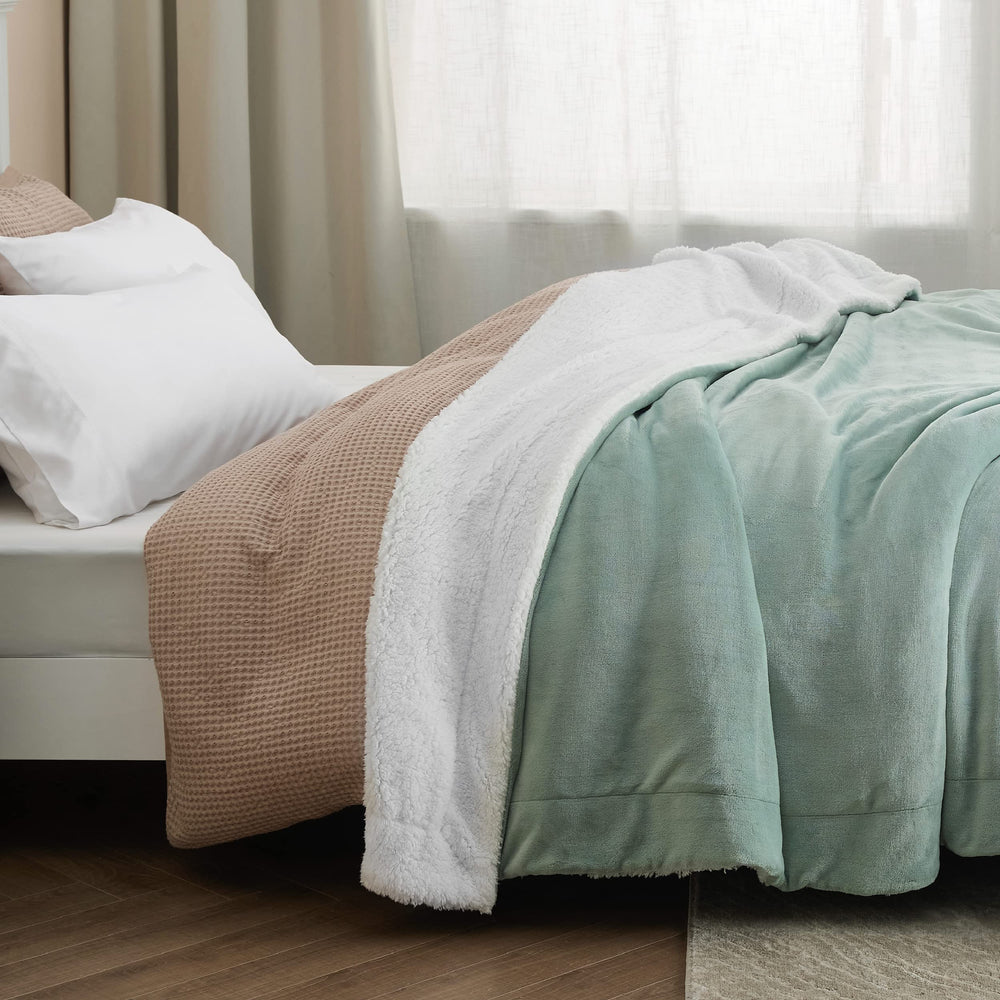Bedsure avec chien sur la couverture, montre durabilité et convivialité
