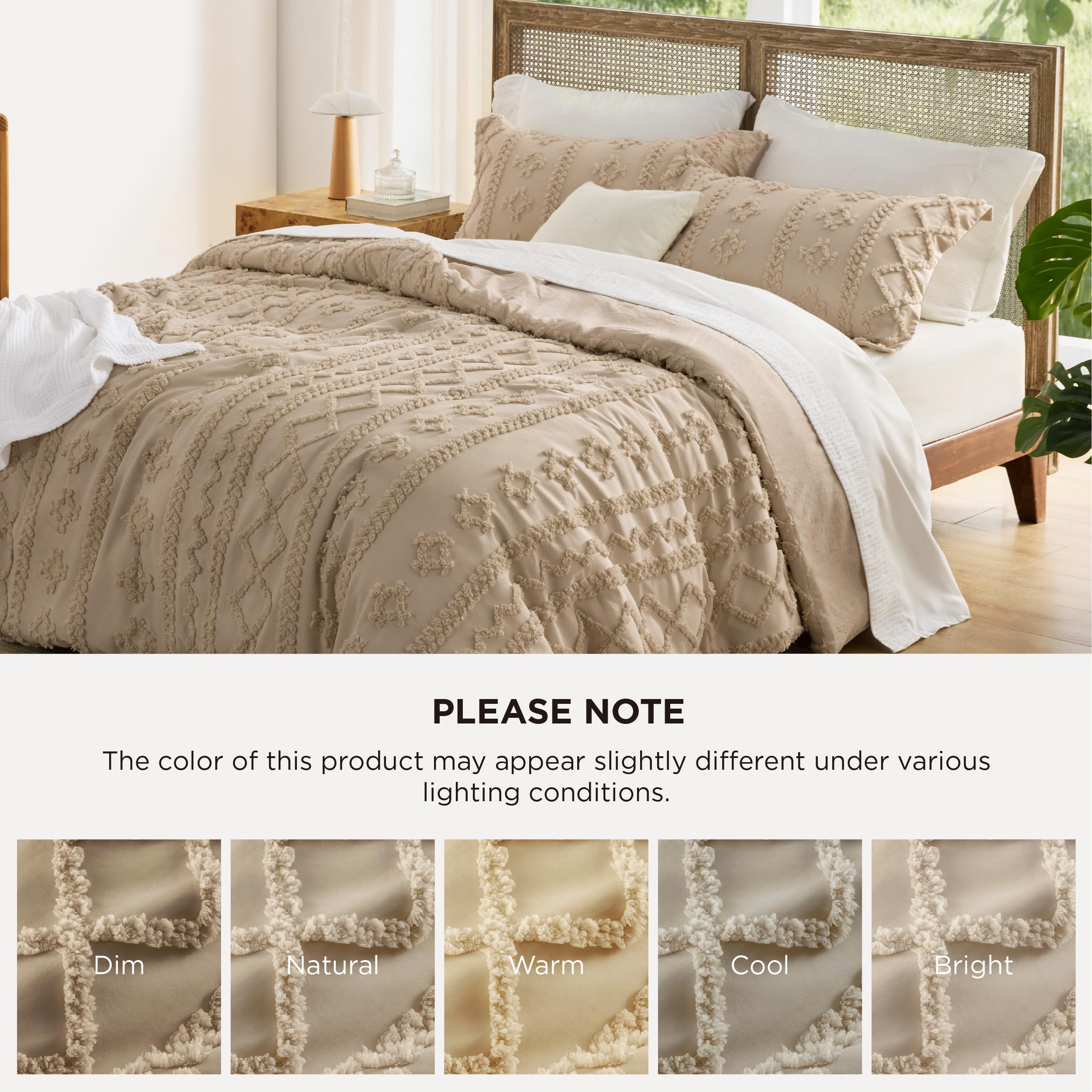 Bedsure mise en scène chambre bohème montrant harmonisation décorative