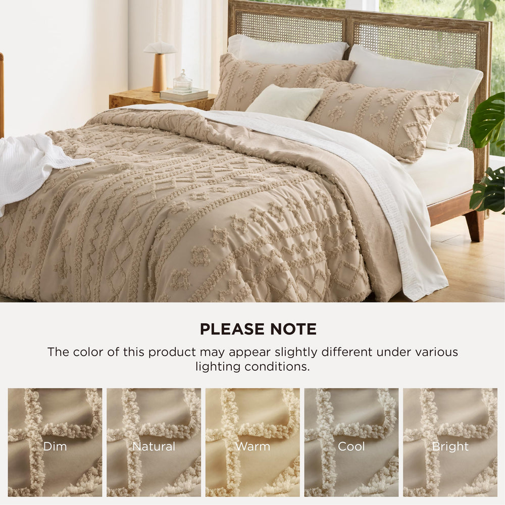 Bedsure mise en scène chambre bohème montrant harmonisation décorative