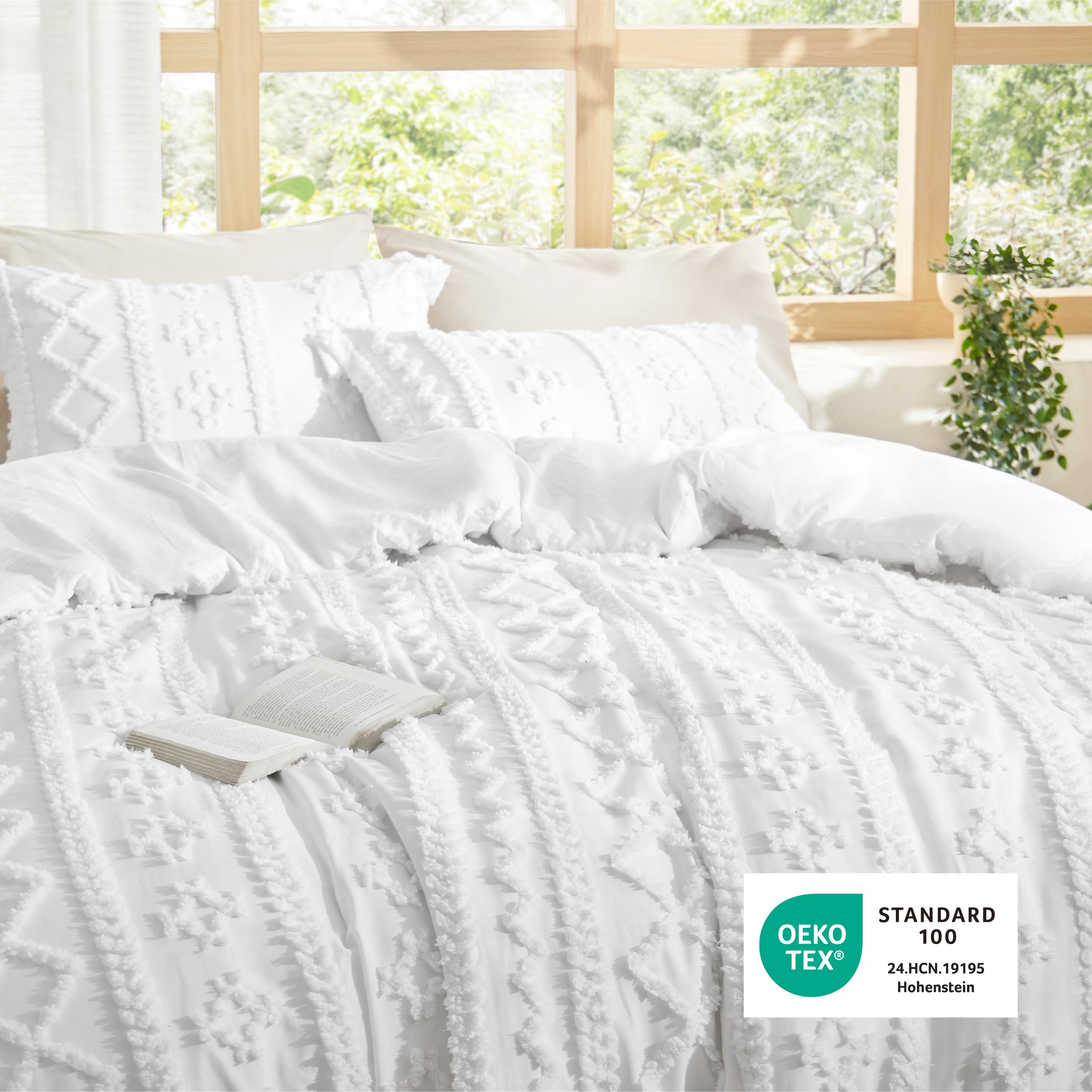 Bedsure comparaison d'échelle montrant dimensions 82x86 pouces pour lit Full