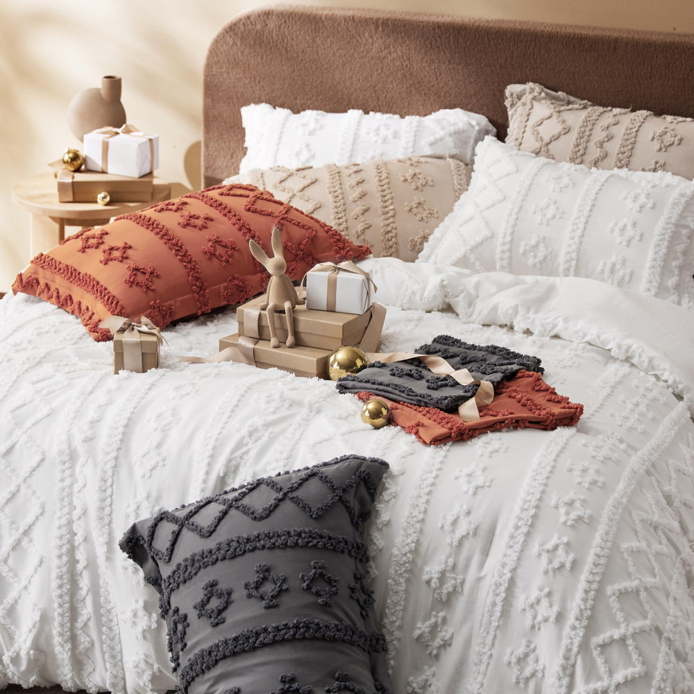 Bedsure ambiance chambre avec l'ensemble pour une décoration bohème chaleureuse