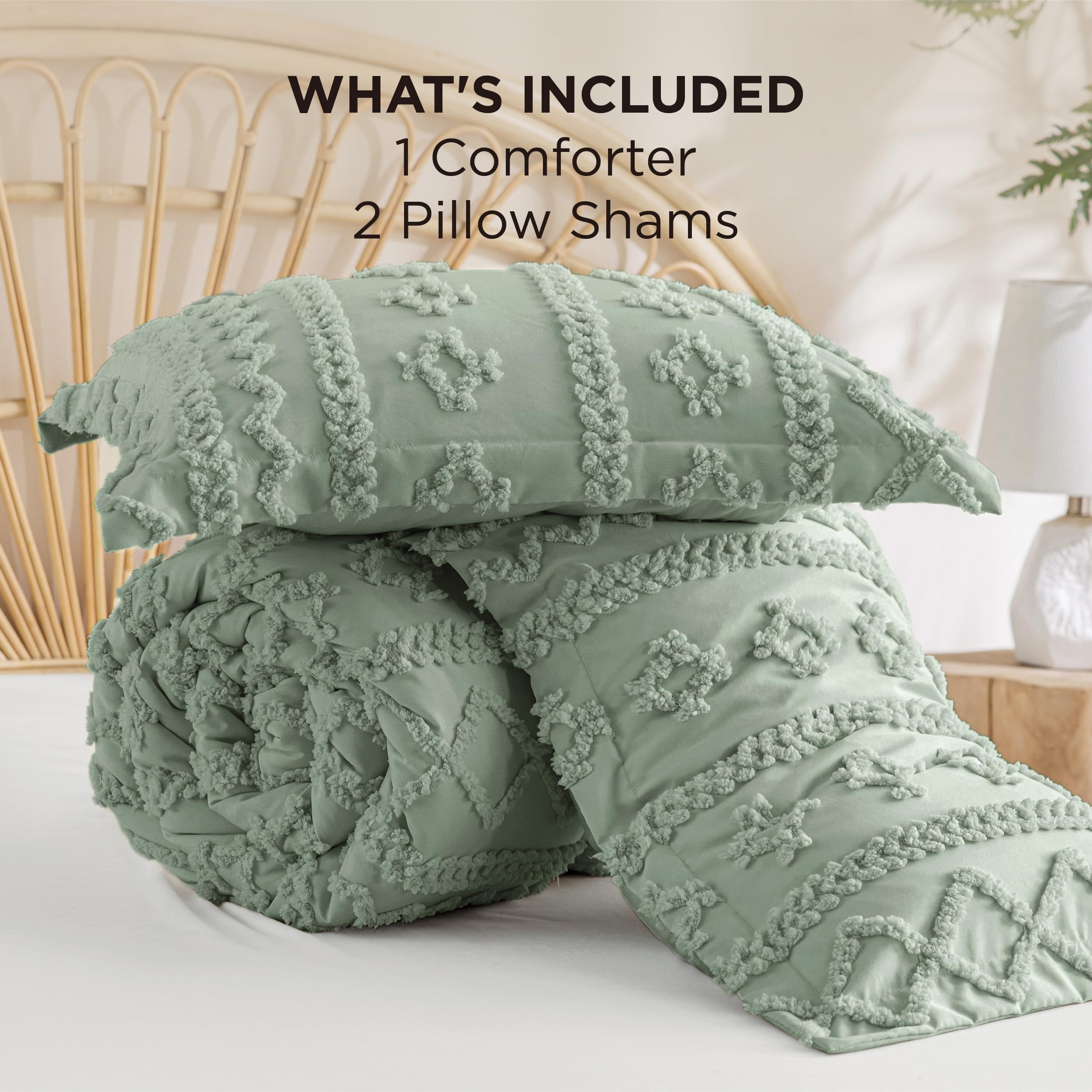 Bedsure couette pliée sur étagère, rangement compact et maintien du gonflant