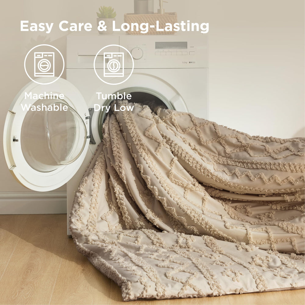 Bedsure deux taies assorties affichées pour un ensemble coordonné