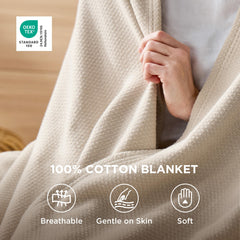 Bedsure détail bord finition renforcée pour durabilité