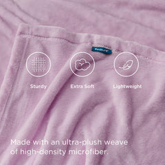 Bedsure détail des bords avec surpiqûres résistantes pour meilleure durabilité