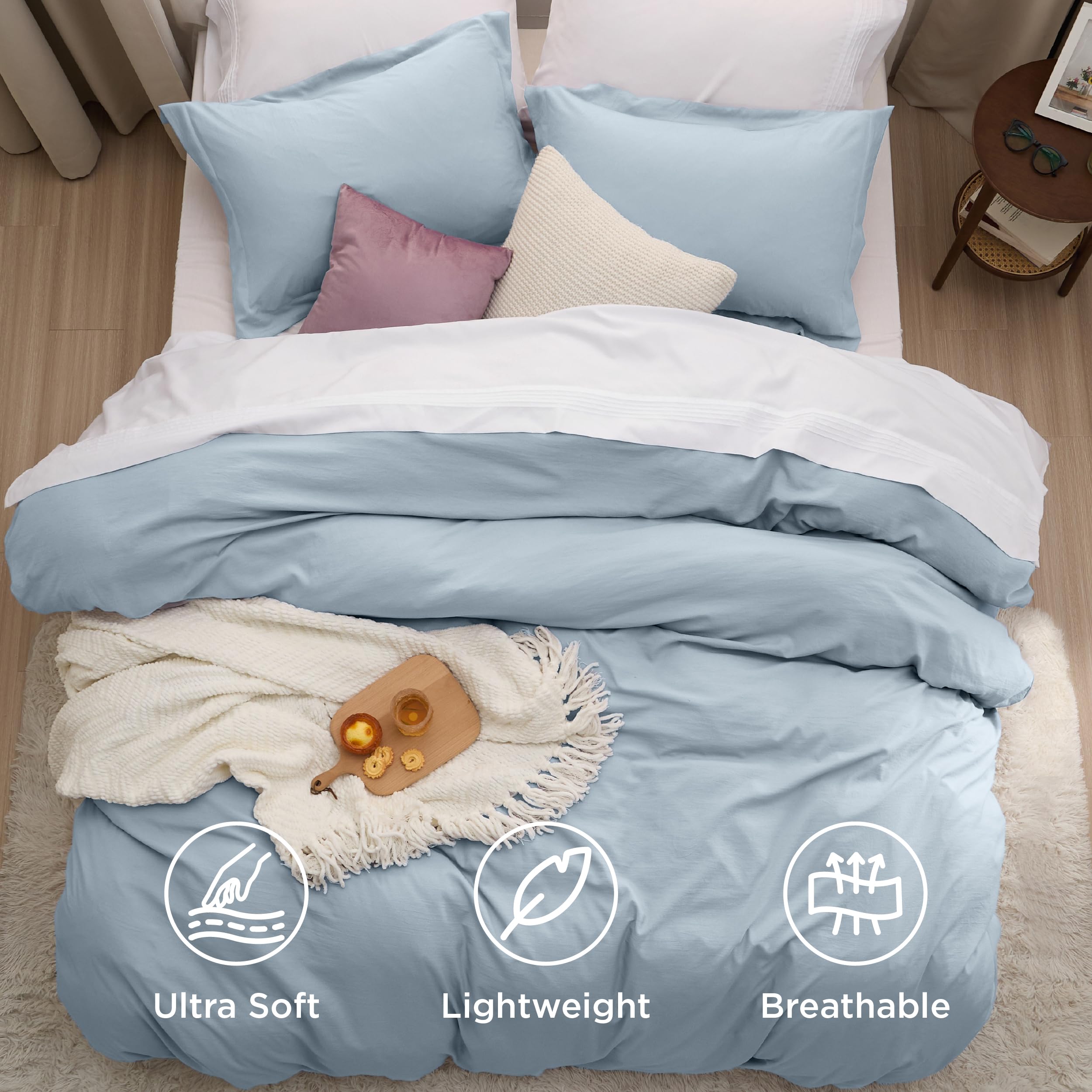 Bedsure brides d'angle intérieures assurant maintien du duvet sans déplacement