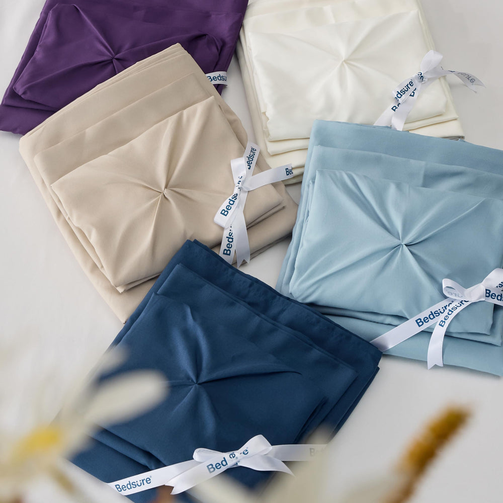 Bedsure couture renforcée close-up, tenue durable après lavage