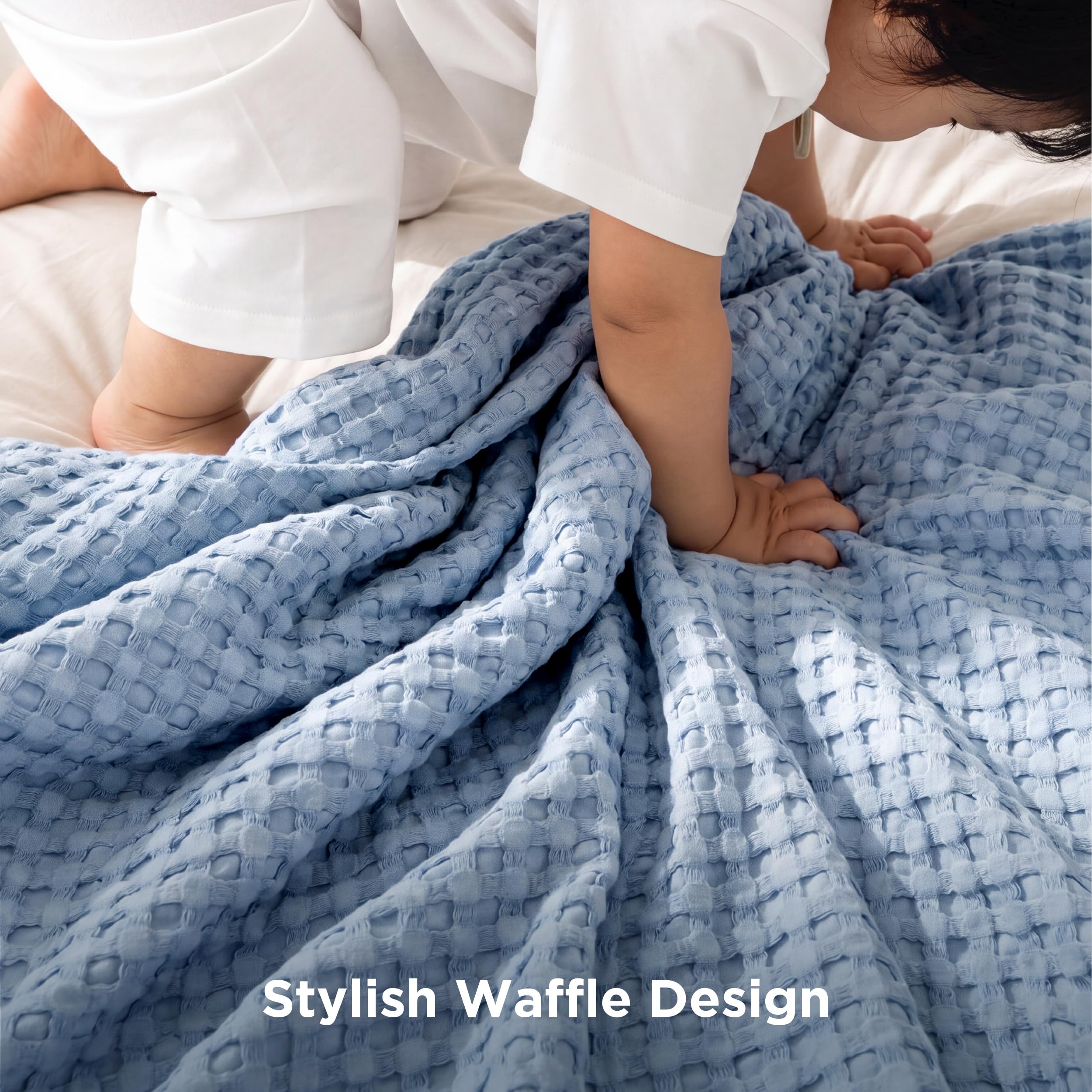 Bedsure coin couture montrant finition résistante et durabilité