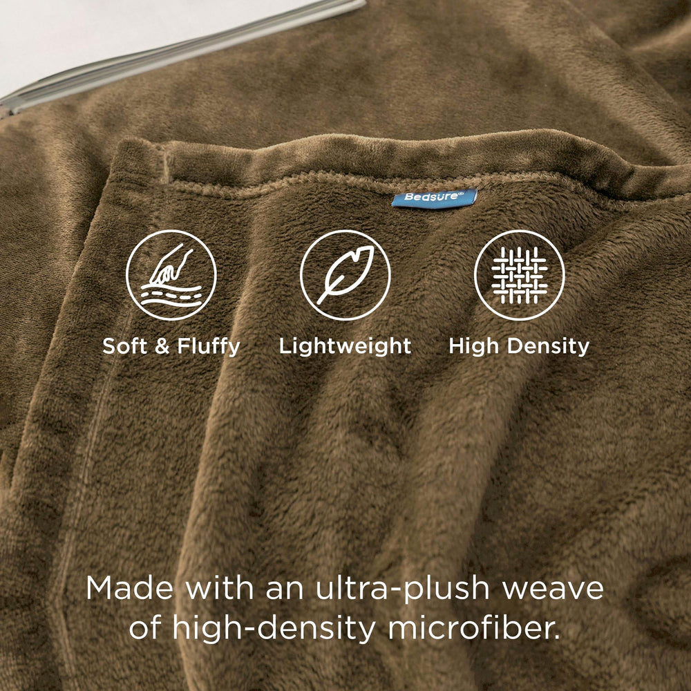 Bedsure détail des coutures renforcées illustrant durabilité et tenue