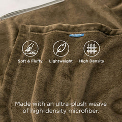 Bedsure détail des coutures renforcées illustrant durabilité et tenue