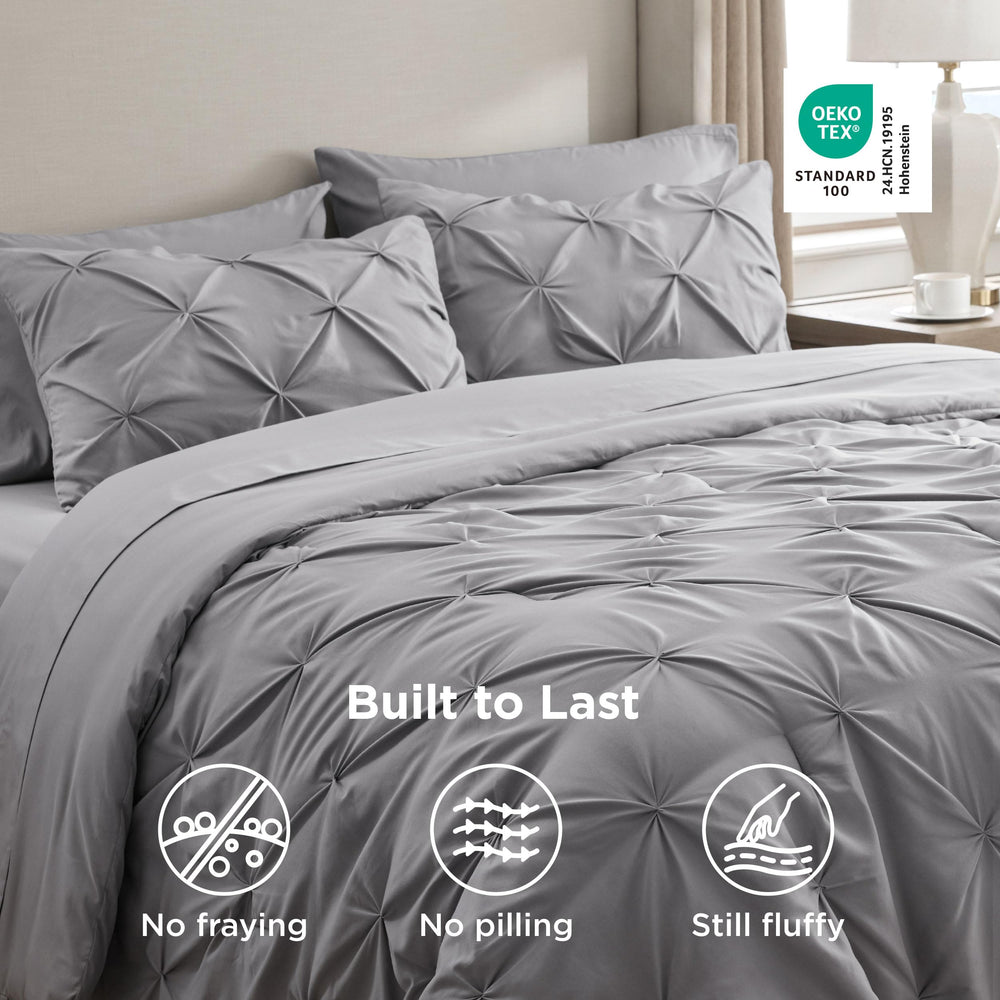 Bedsure coin de lit zoom sur couture renforcée, durabilité accrue
