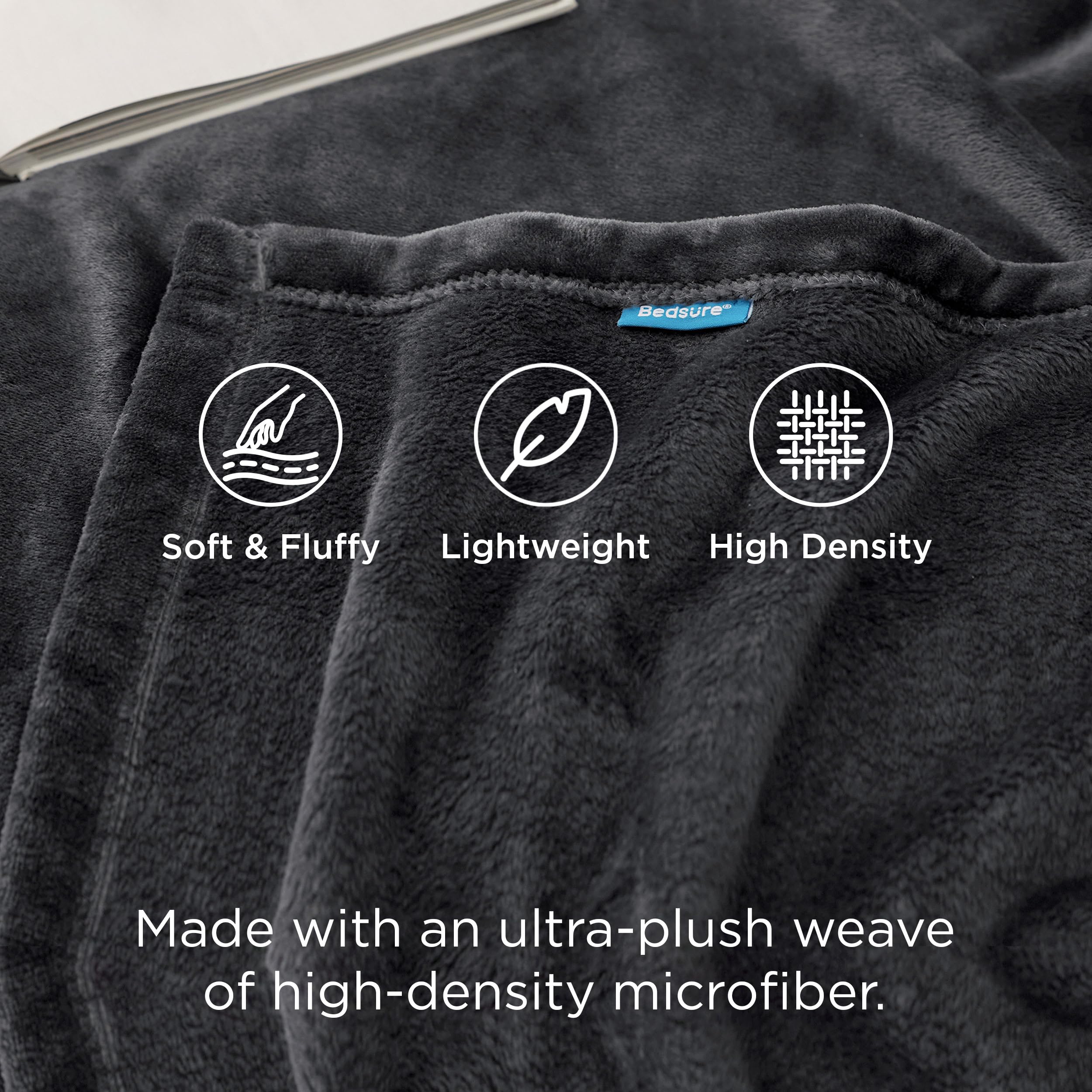 Bedsure coin et coutures renforcées montrant durabilité accrue
