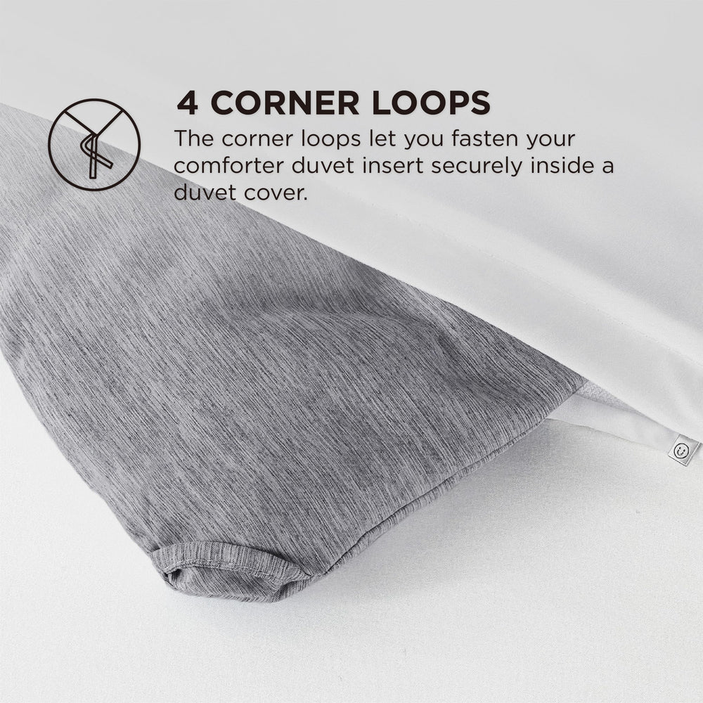 Bedsure coin et couture zoom montrant qualité de fabrication durable