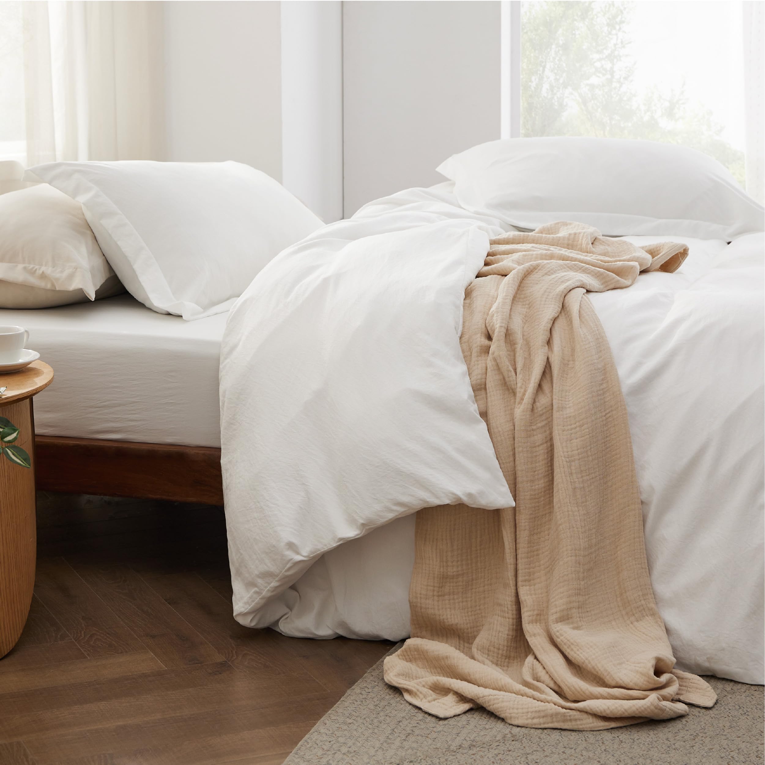 Bedsure comparaison de taille avec règle pour illustrer dimensions king