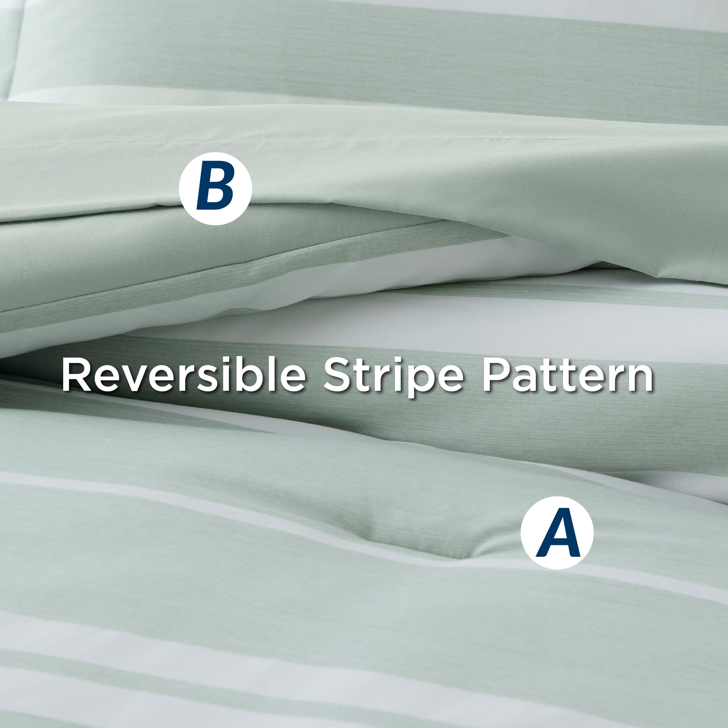 Bedsure comparaison de taille sur un matelas queen montrant la couverture complète