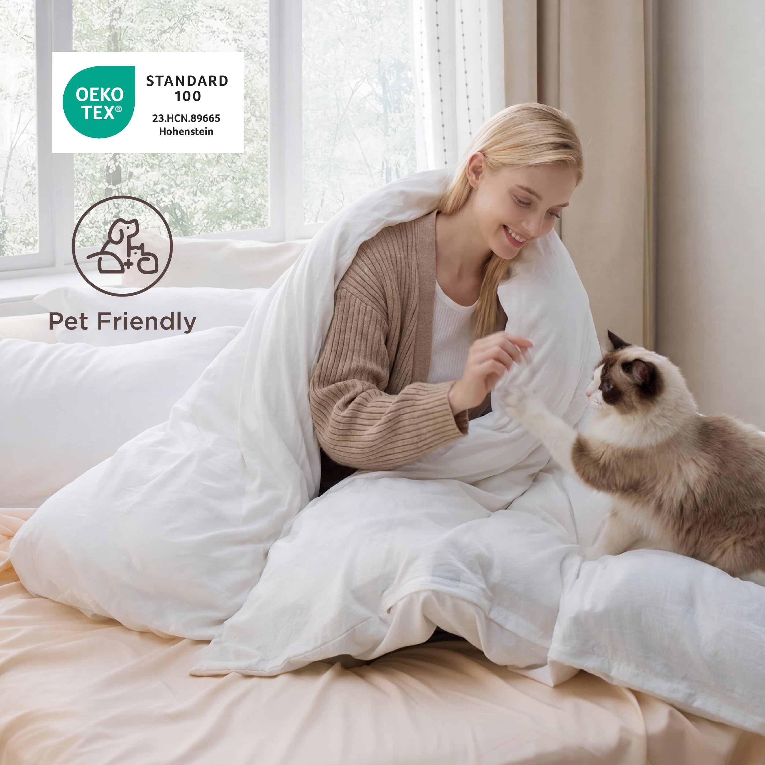 Bedsure housse sur matelas pour visualiser taille king et tombé parfait