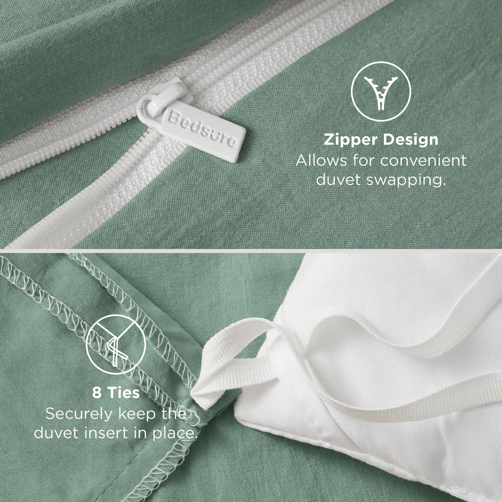 Bedsure comparaison taille queen pour évaluer le tombé et la couverture