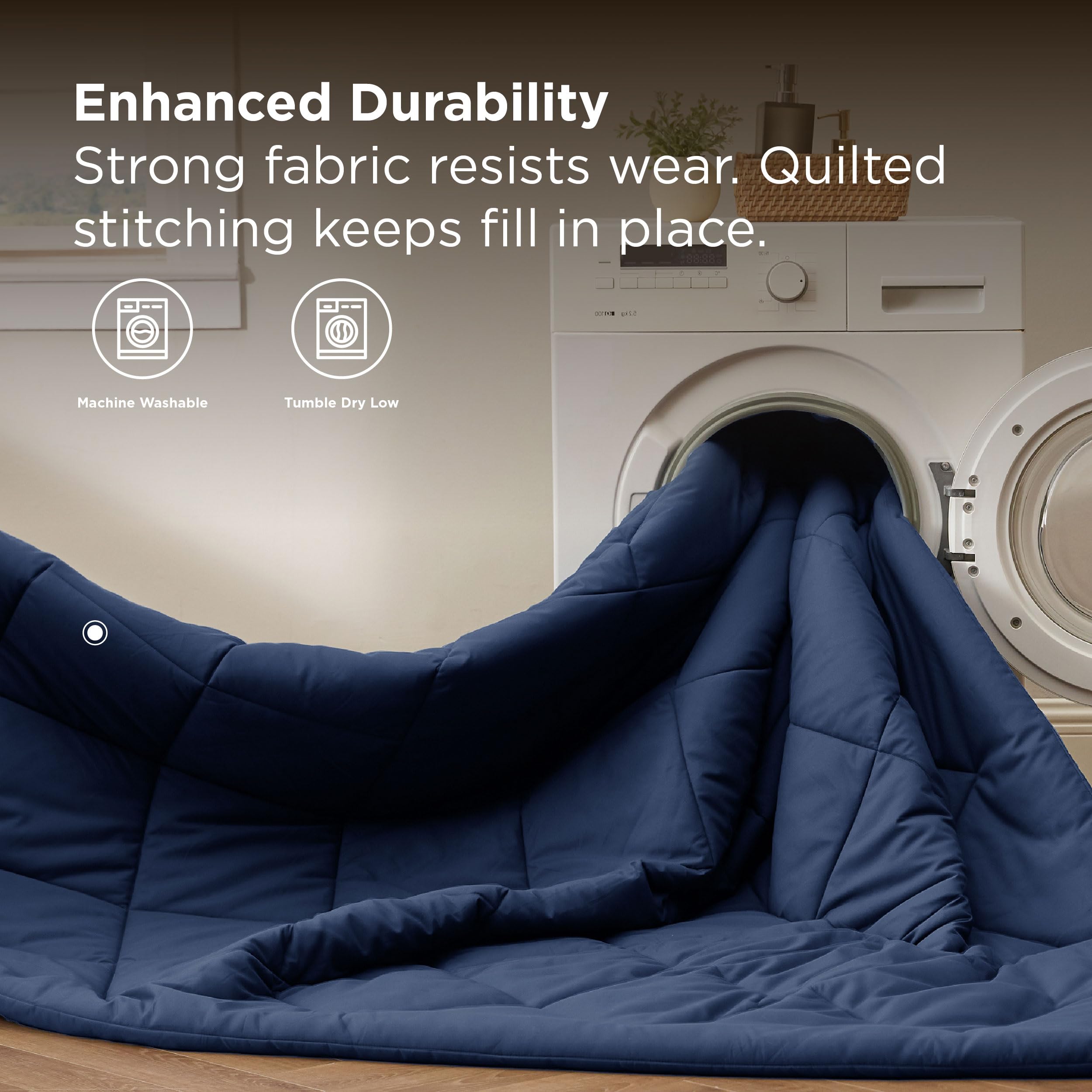 Bedsure comparaison taille montrant dimension Queen pour visualiser l'échelle