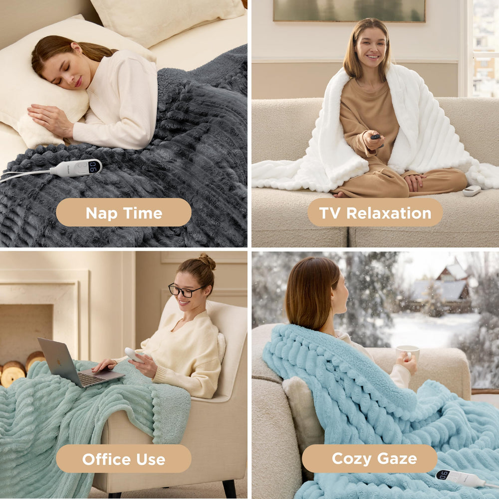 Bedsure comparaison taille queen montrant encombrement et ajustement