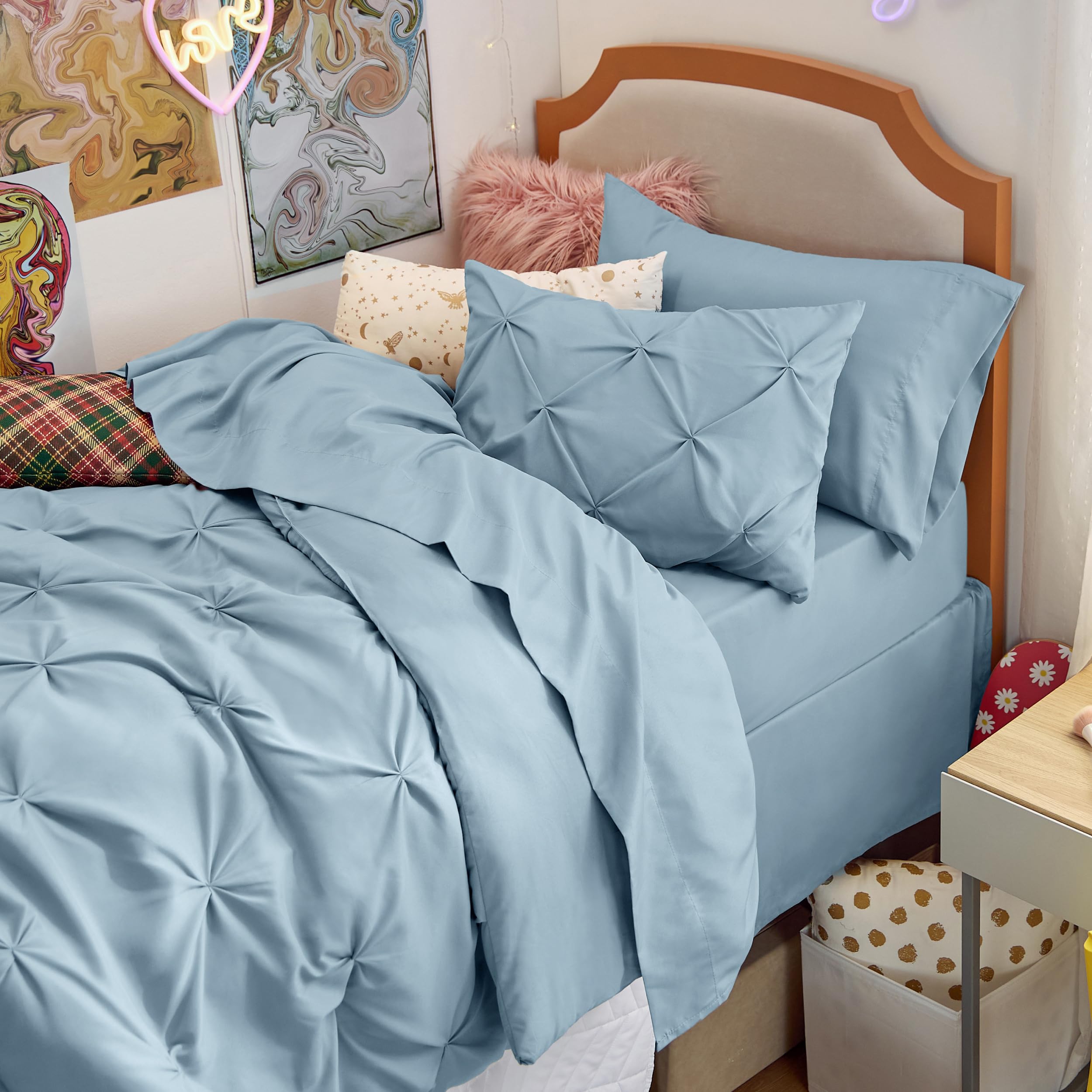 Bedsure échelle montrant taille Twin XL pour compatibilité matelas