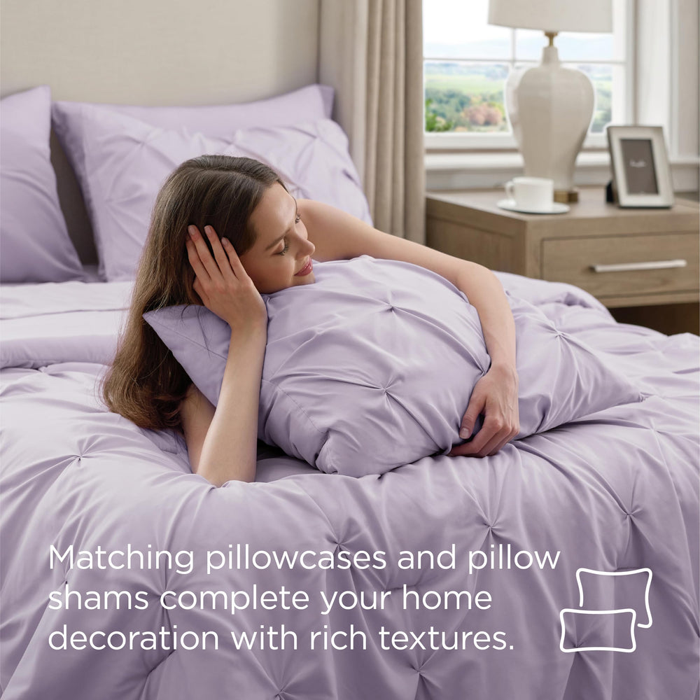 Bedsure couette sur lit décoré crée ambiance chaleureuse
