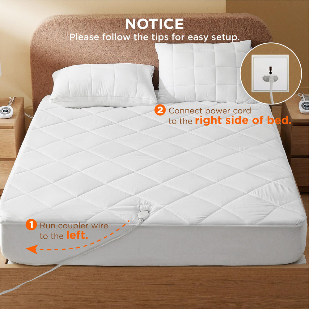 Bedsure mise en scène chambre cosy montrant ambiance chauffée économe