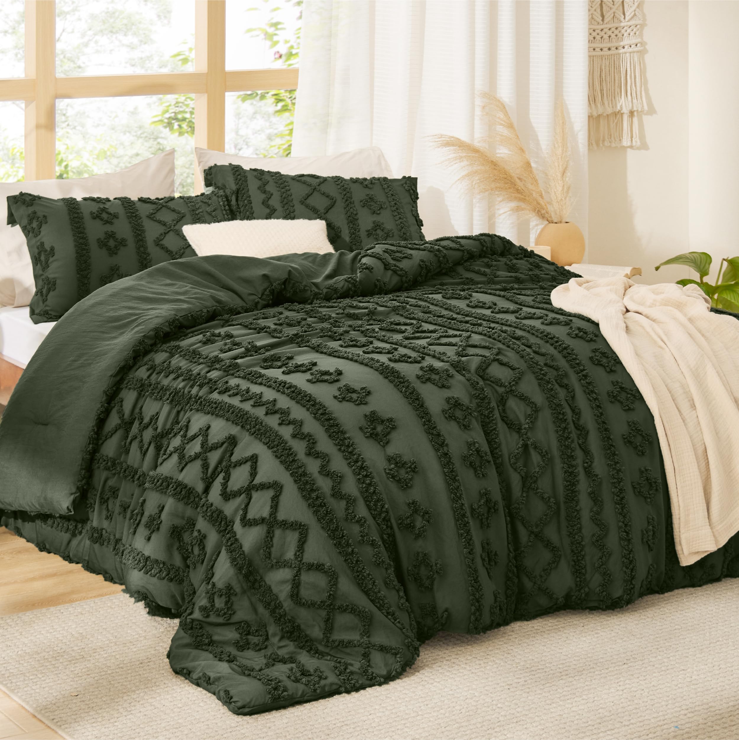 Bedsure mise en scène déco boho, illustre intégration facile au décor existant