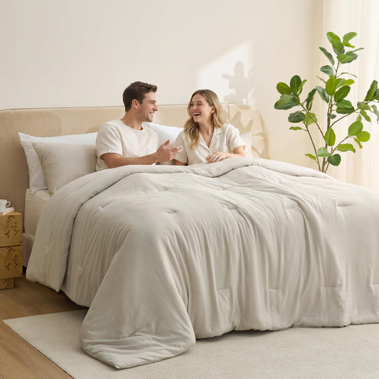 Bedsure couette California King face avant, rendu élégant immédiat