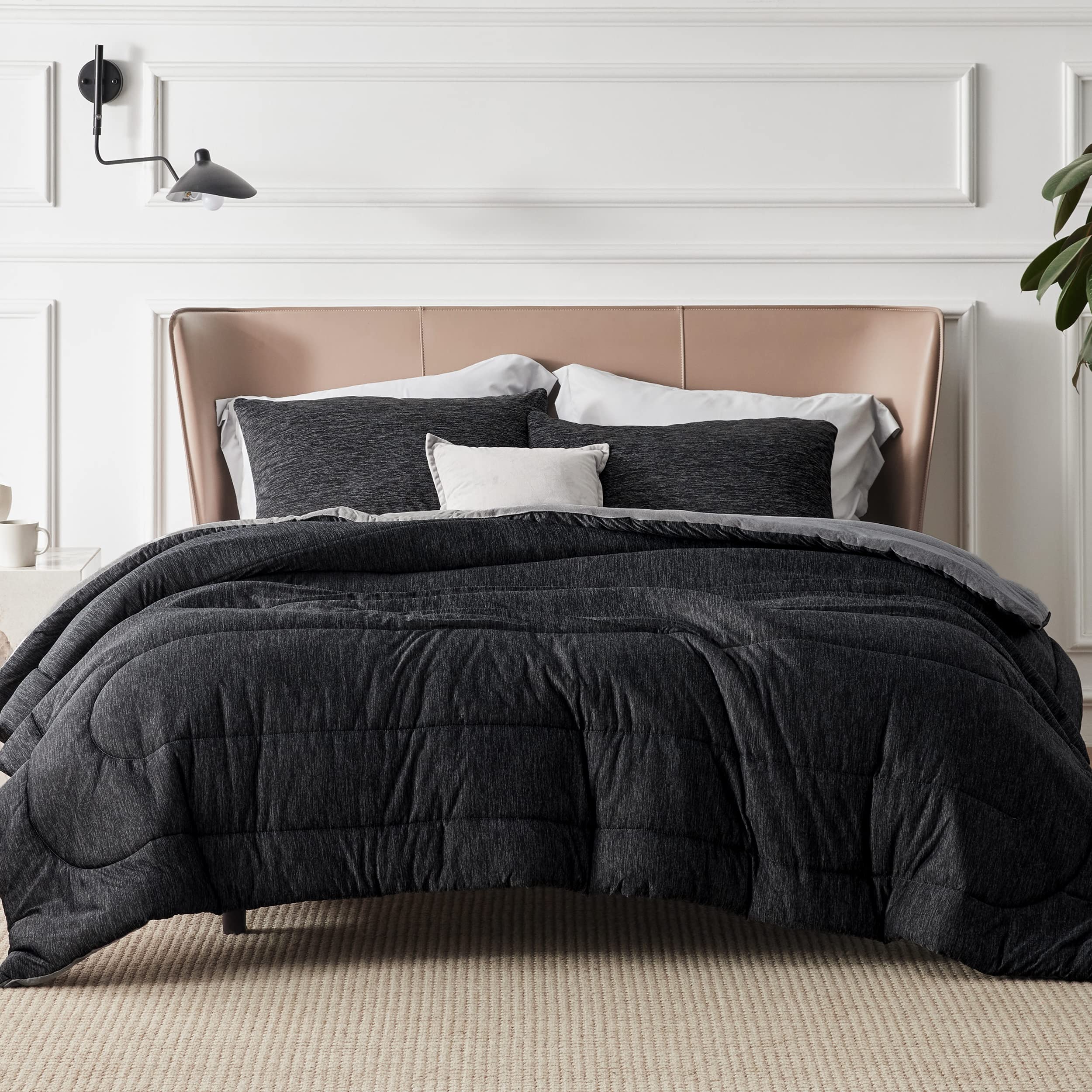 Bedsure couette California King revers réversible présentant options chaleur et fraîcheur