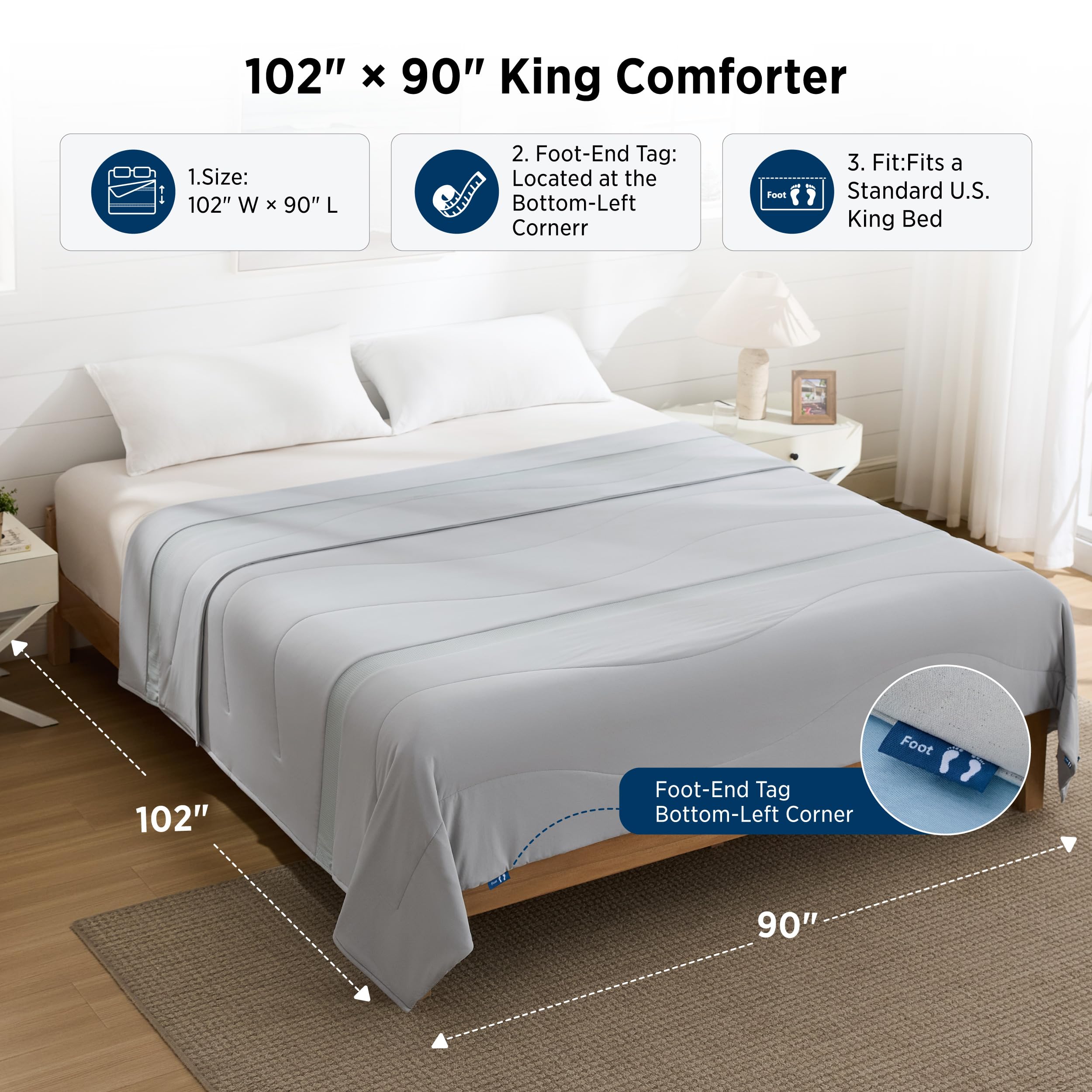 Bedsure gros plan sur tissu ultra-doux montrant toucher soyeux