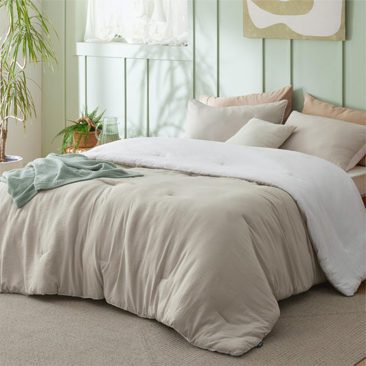 Bedsure gros plan tissu montrant douceur et texture semblable au coton