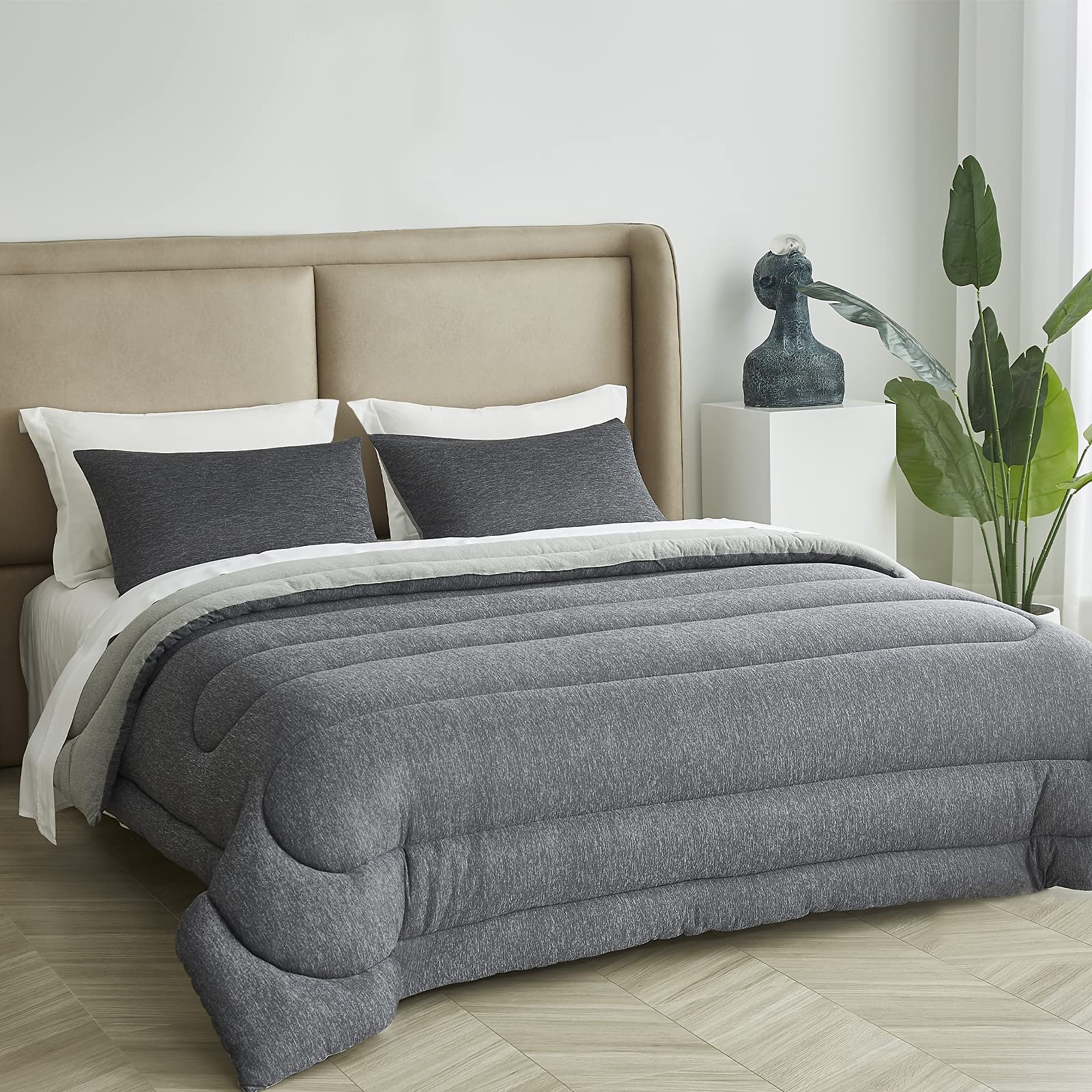Bedsure gros plan tissu et piquage durable pour maintien